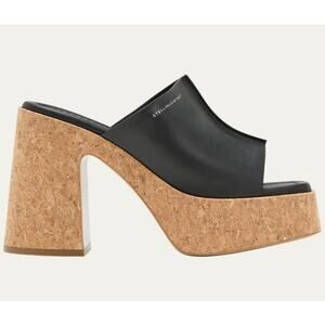 Stella McCartney Skyla Alter Sporty Mat Platform Mules, Size 38.5 New $860